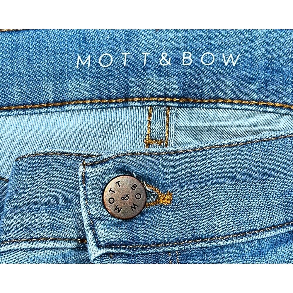 Mott & Bow Jane Mid Rise Skinny Jeans Women’s 32x28 Light Blue Stretch Denim - Picture 6 of 11